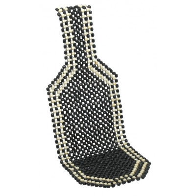 Poťah sedadla guličkový - 127 x 38 cm, čierny