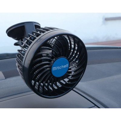 Ventilátor MITCHELL - 12 V, na prísavku