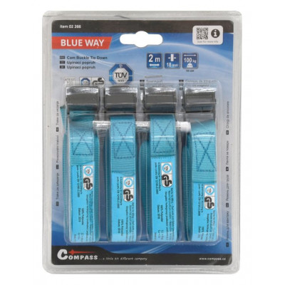 COMPASS upínacie popruhy, 4 x 2 m