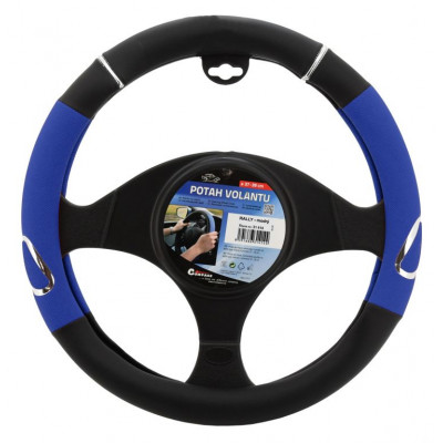 Poťah na volant RALLY - modro / čierný