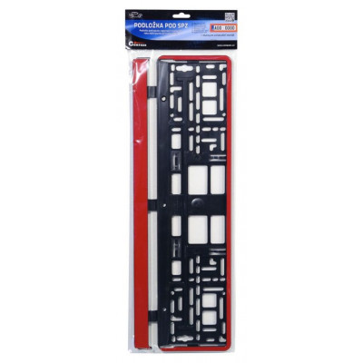 Podložka pod ŠPZ RED STRIP