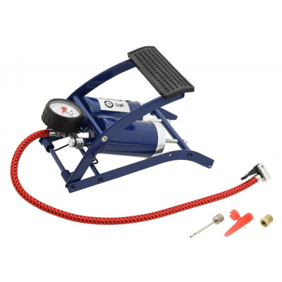 Hustilka nožná s manometrom dvojpiestová