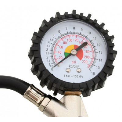 Vzduchová pištoľ na pneu s manometrom