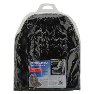 Poťah sedadla masážny s magnetmi - čierny