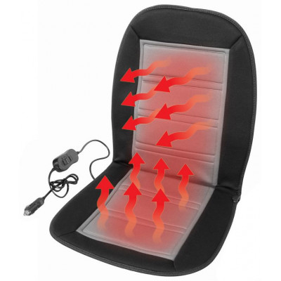 Poťah sedadla vyhrievaný LADDER s termostatom - 12V, šedý