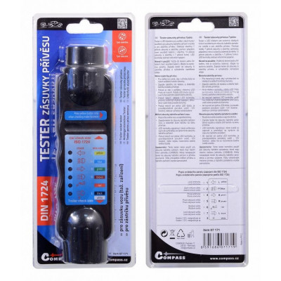 Tester zásuvky prívesu, 7 pólov