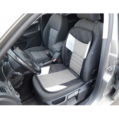 Poťah sedadla Tetris - 46 x 102 cm, čierno / šedý