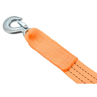 Lano ťažné ploché s karabínami - 3000 kg