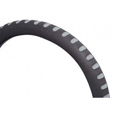 Poťah na volant SOFT - šedo / čierný