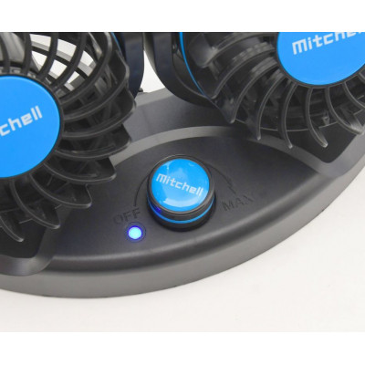 Ventilátor MITCHELL DUO na palubnú dosku - 12 V