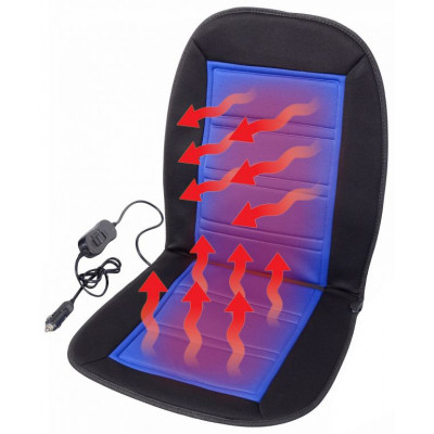 Poťah sedadla vyhrievaný LADDER s termostatom - 12V , modrý