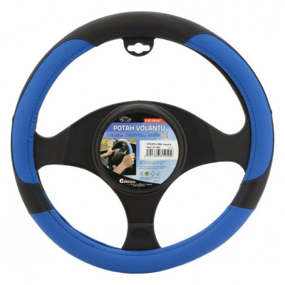 Poťah na volant COLOR LINE - modro / čierný