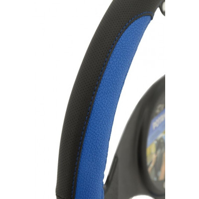 Poťah na volant COLOR LINE - modro / čierný