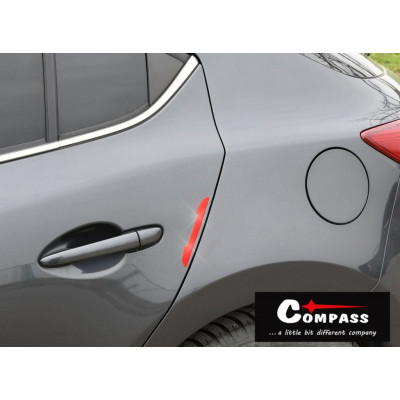 COMPASS chránič dverí samolepiaci DELTA červený, 4 ks