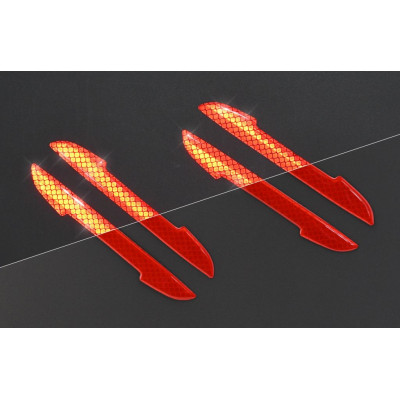 COMPASS chránič dverí samolepiaci DELTA červený, 4 ks