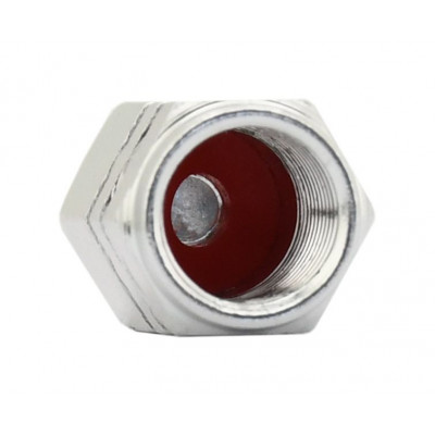 COMPASS ozdobné kryty ventilov, strieborné, 4 ks
