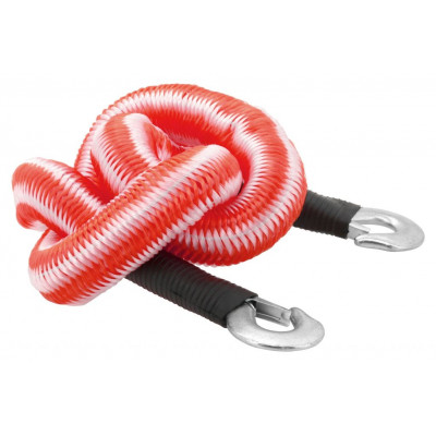 Pružné ťažné lano s karabínami