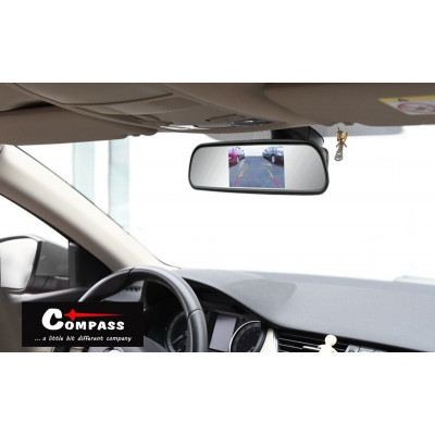 COMPASS LCD displej, spätné zrkadlo