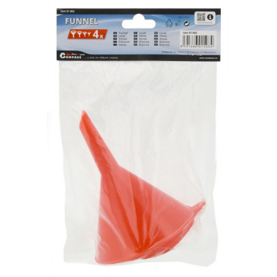 COMPASS lievik plastový, sada 4 ks