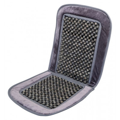 Poťah sedadla guličkový s lemom - 93 x 44 cm, sivý