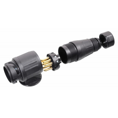 Zásuvka ťažného zariadenia - 13 pólov