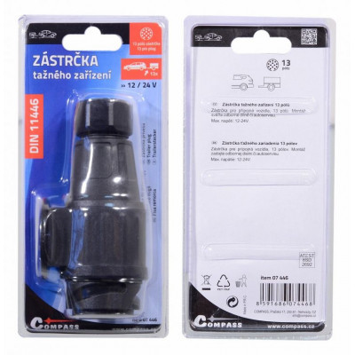 Zásuvka ťažného zariadenia - 13 pólov