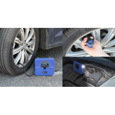 Digitálny kompresor 12 V - 3 v 1