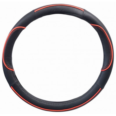 Poťah na volant WAVE - červený / čierný