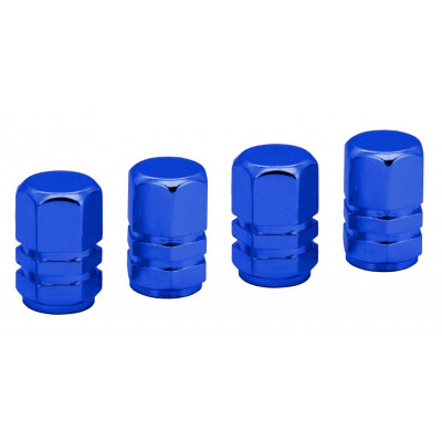 COMPASS ozdobné kryty ventilov, modré, 4ks