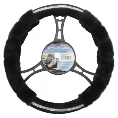 Poťah na volant Diamond- čierny