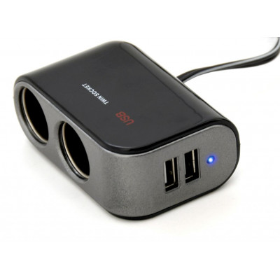 Rozdvojka 12 / 24 V + 2 x USB, 2100 mA