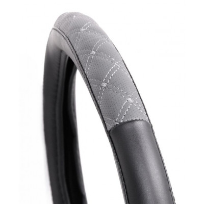 Poťah na volant BLIND - šedo / čierný