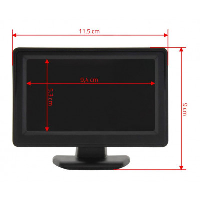 COMPASS LCD display so stojanom pre parkovaciu kameru