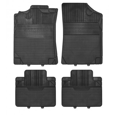 Koberce gumové UNI A - sada 4 kusov, čierne