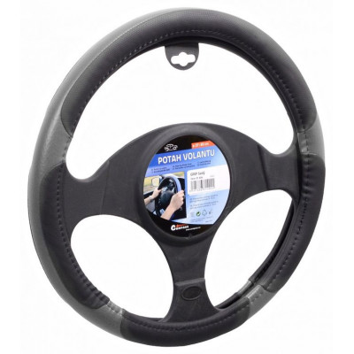 Poťah na volant GRIP - šedo / čierný