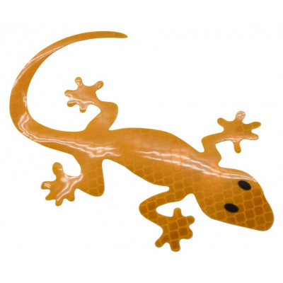 Samolepiaca dekorácia Gecko - žltá