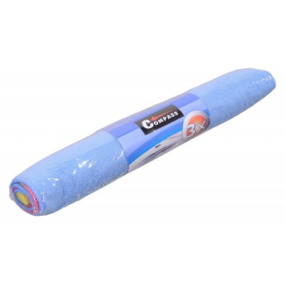 COMPASS Umývacie utierky MICROFIBER 40 x 40 cm, 3 ks