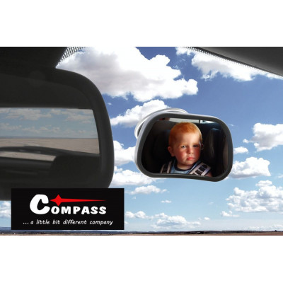 COMPASS Zrkadlo detské na čelné sklo, 90 x 60 mm