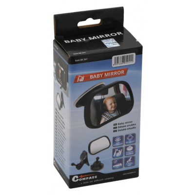 COMPASS Zrkadlo detské na čelné sklo, 90 x 60 mm