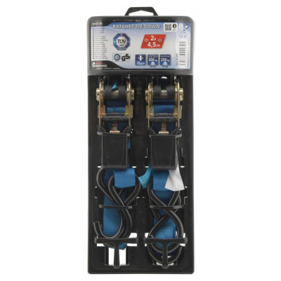 Popruh s račňou a hákmi, sada 2 kusov