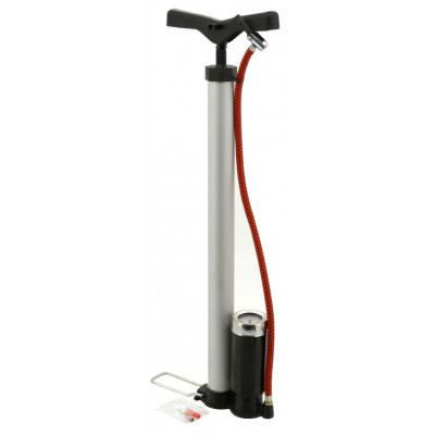 Hustilka ručná - 510 x 35 mm, ALU s manometrom