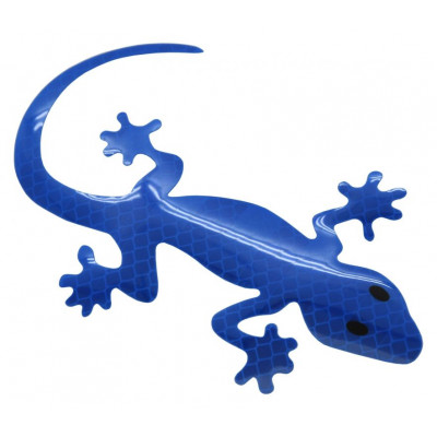 Samolepiaca dekorácia Gecko - modrá
