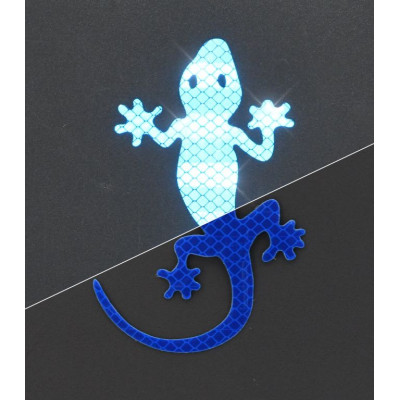 Samolepiaca dekorácia Gecko - modrá