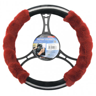 Poťah na volant Diamond- červený