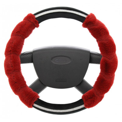 Poťah na volant Diamond- červený