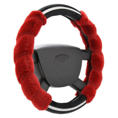 Poťah na volant Diamond- červený