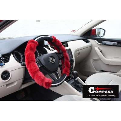 Poťah na volant Diamond- červený