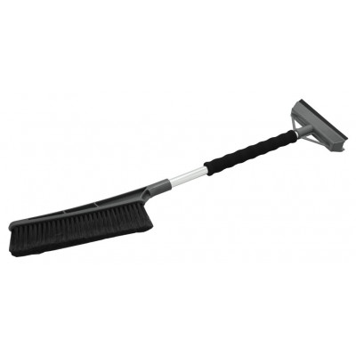 Škrabka s metlou 60 cm, sivá