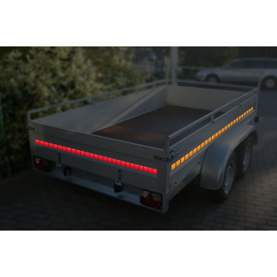 Samolepiaca páska reflexná 100 x 5 cm, delená, červená