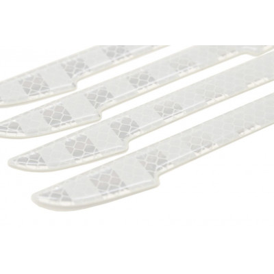 COMPASS chránič dverí samolepiaci DELTA strieborný, 4 ks